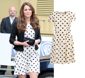 Kate-Middleton-Topshop-Polka-Dot-Warner-Bros